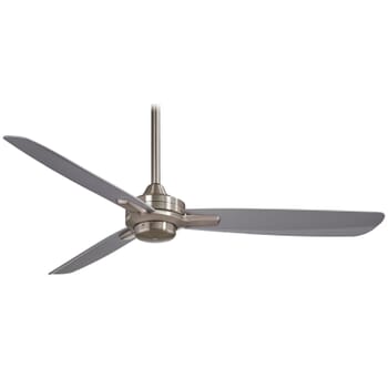 Minka-Aire Rudolph 52" Ceiling Fan in Brushed Nickel with Silver Blades