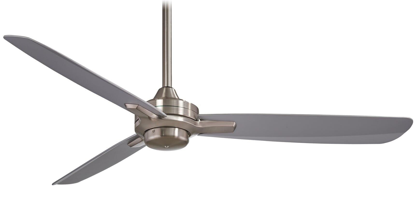 MinkaAire Rudolph 52" Ceiling Fan in Brushed Nickel with Silver Blades