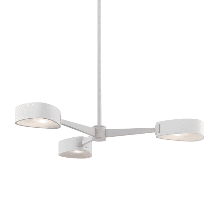 Troy Allisio 3-Light Chandelier in Textured White Troy Allisio 3-Light Chandelier in Textured White