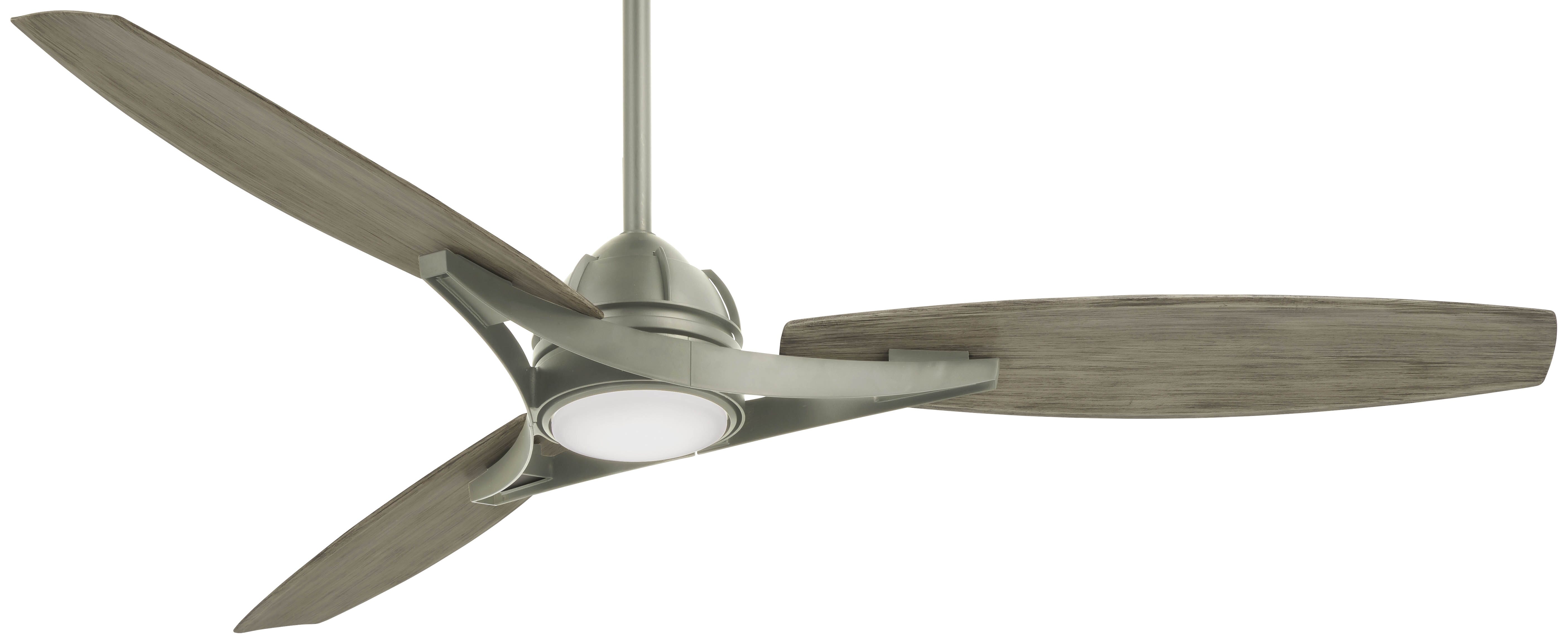 Minka-Aire Molino LED 65" Indoor/Outdoor Ceiling Fan in Burnished Nickel