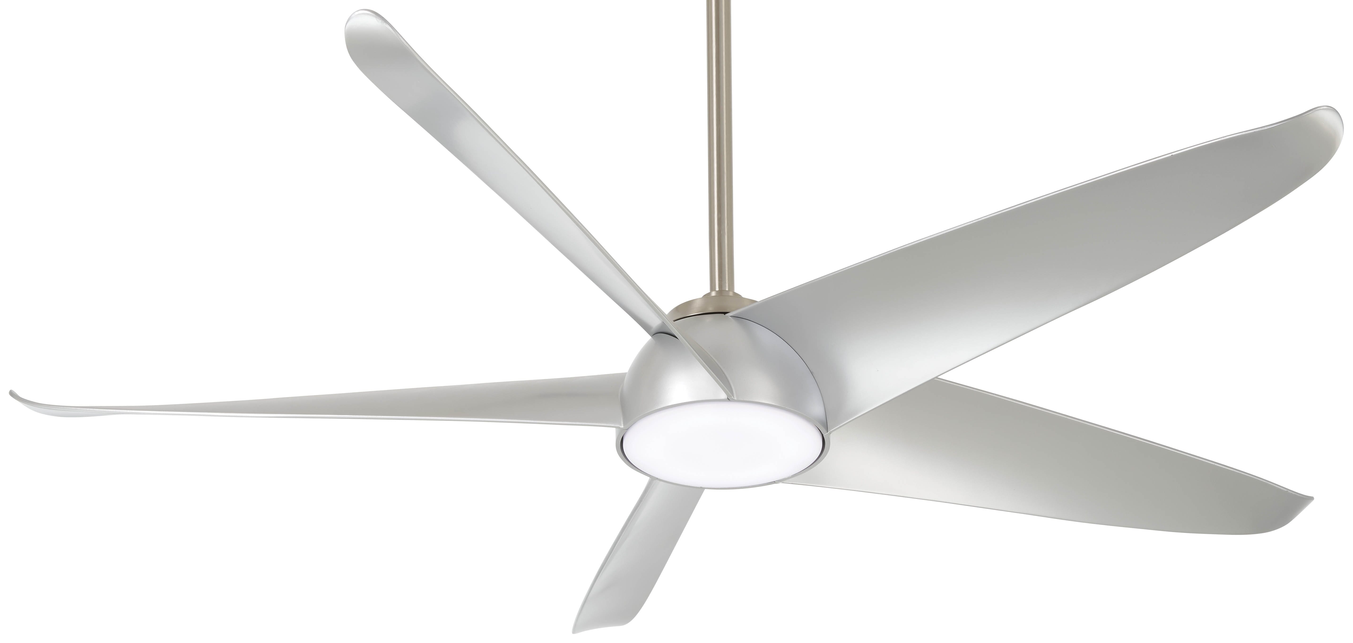 Minka-Aire Ellipse 60" Indoor Ceiling Fan in Brushed Nickel with Silver