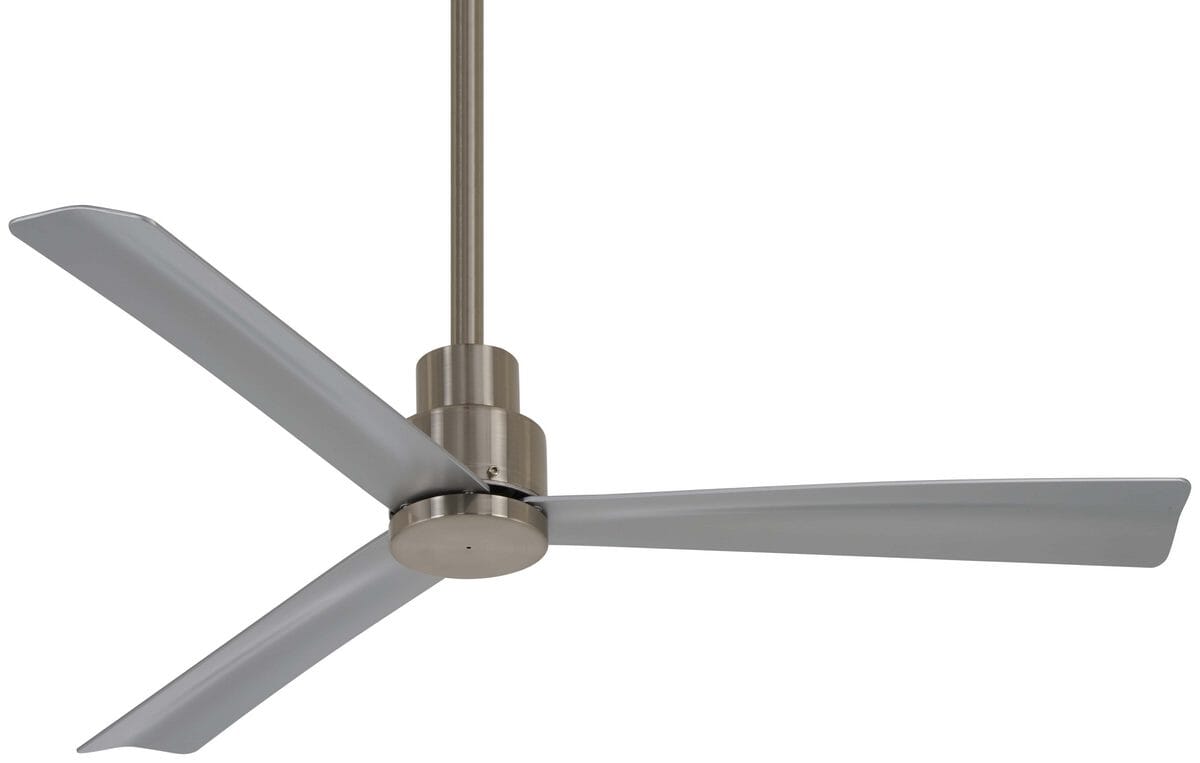 Minka-Aire Simple 44" Indoor/Outdoor Ceiling Fan in Brushed Nickel