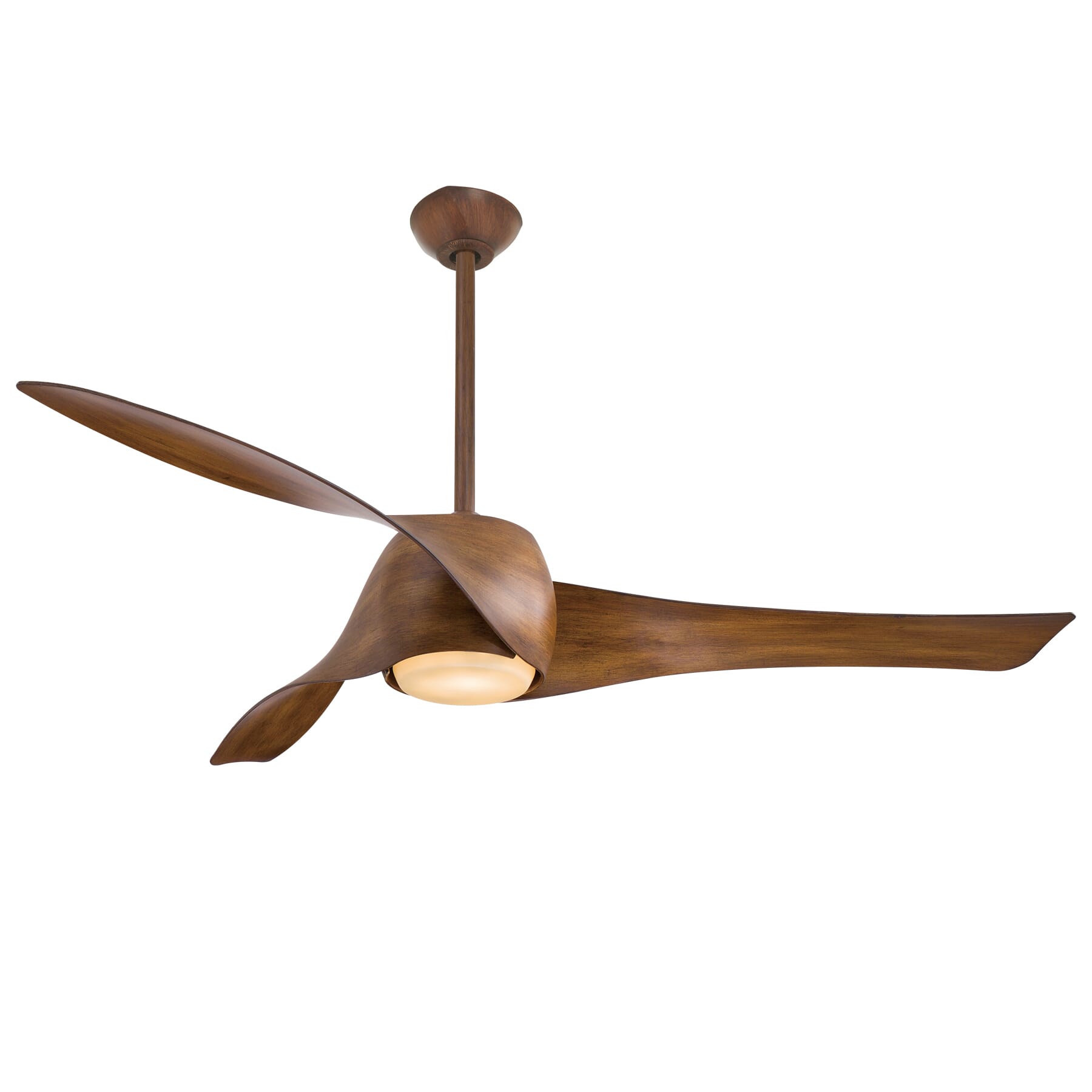 Minka-Aire Ceiling Fan with Light Kit in Distressed Koa - F803DL-DK