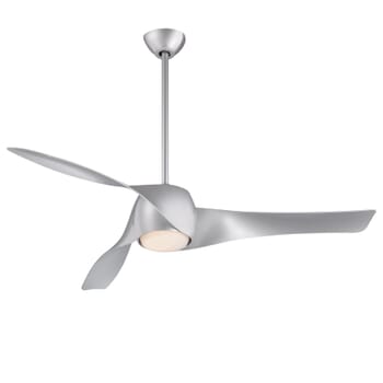 Minka-Aire Ceiling Fan with Light Kit in Silver