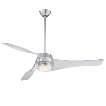 Minka-Aire Ceiling Fan with Light Kit in Translucent