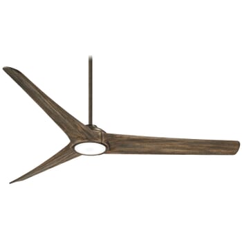 Minka-Aire Timber 84" LED Ceiling Fan in Heirloom Bronze with Aged Boardwalk Blades