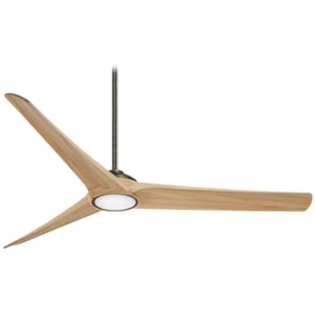 Minka-Aire Timber 84" LED Ceiling Fan in Heirloom Bronze with Maple Blades