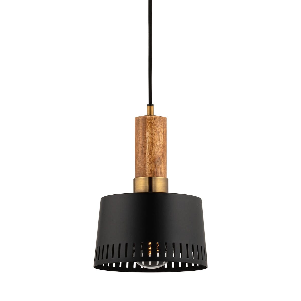 Memphis 1-Light Pendant in Patina Brass