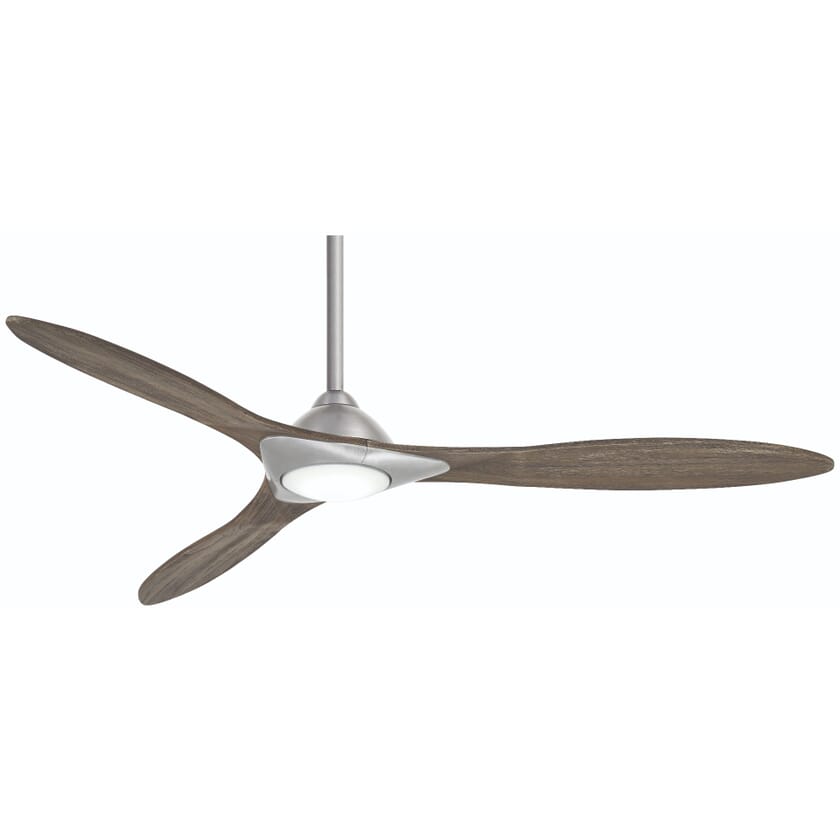 Minka Aire Sleek 60 Led Ceiling Fan In Brushed Nickel Lights Com - How To Install A Minka Aire Ceiling Fan Remote