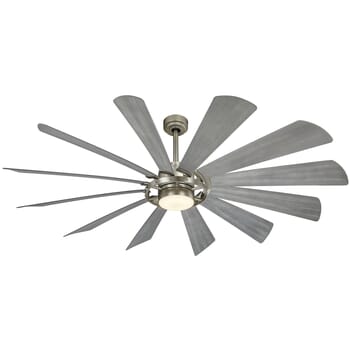 Minka-Aire Contemporary 65" Indoor/Outdoor Ceiling Fan in Brushed Steel