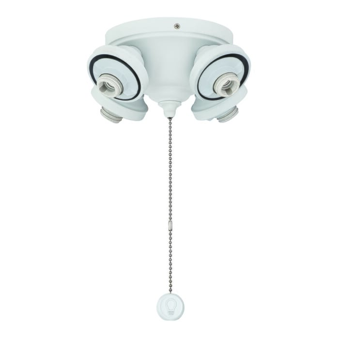 Fanimation Fitters 4-Light Ceiling Fan Light Kit in Matte White Fanimation Fitters 4-Light Ceiling Fan Light Kit in Matte White