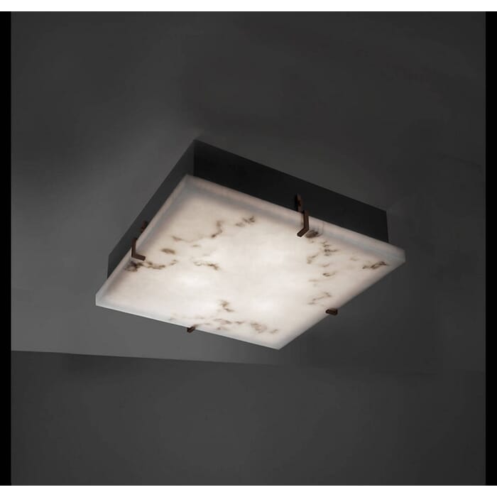 Justice Design LumenAria 2-Light Clips 12" Square Flush-Mount Justice Design LumenAria 2-Light Clips 12" Square Flush-Mount