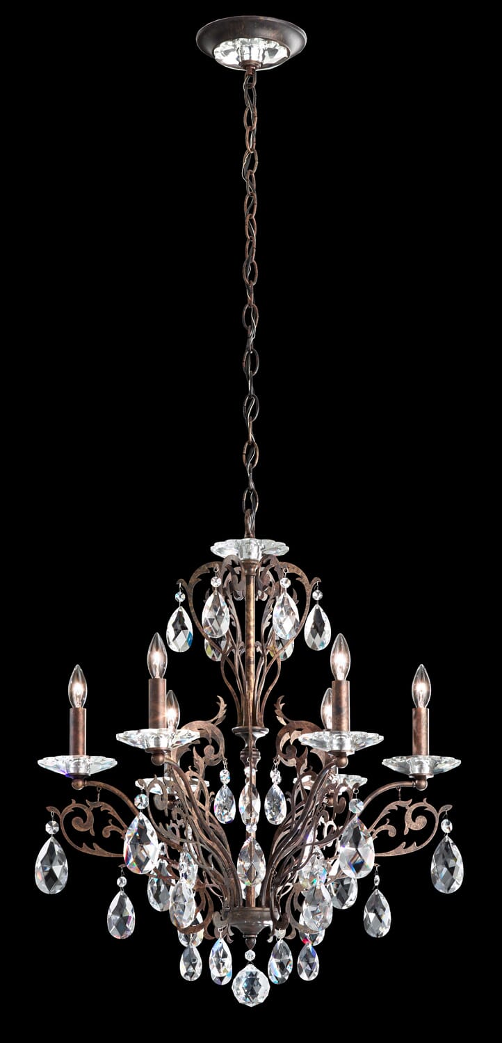 Filigrae 6-Light Chandelier in Etruscan Gold