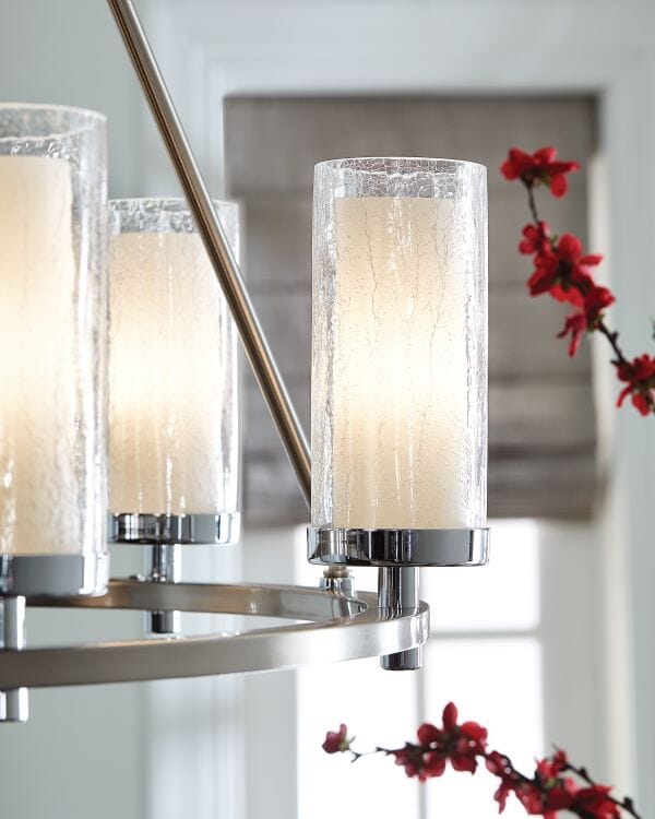 Generation Lighting Jonah 6-Light Chandelier in Satin Nickel
