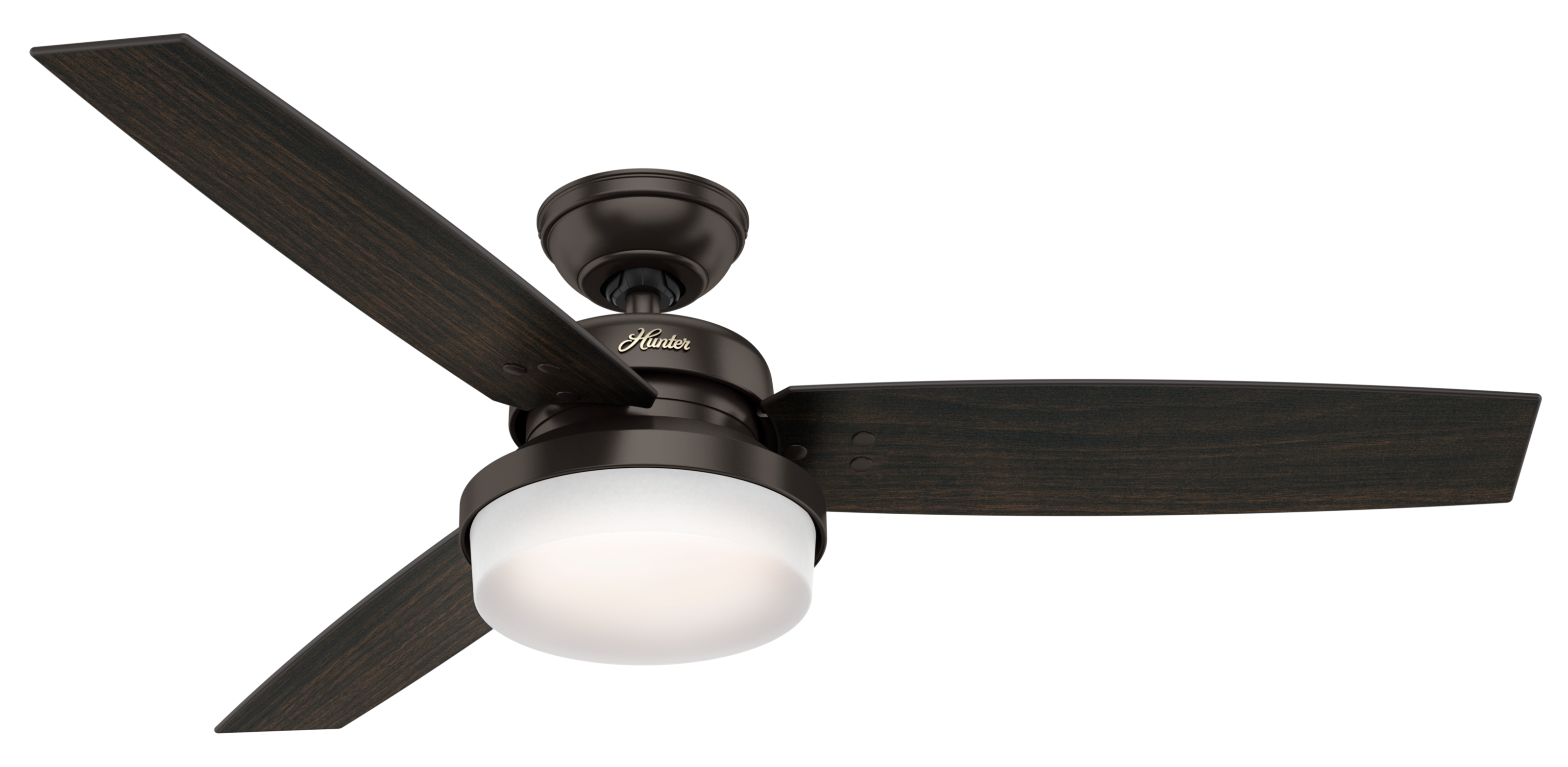 Hunter Fans Sentinel 2 Light 52 Indoor Ceiling Fan In Premier Bronze Lightsonlinecom