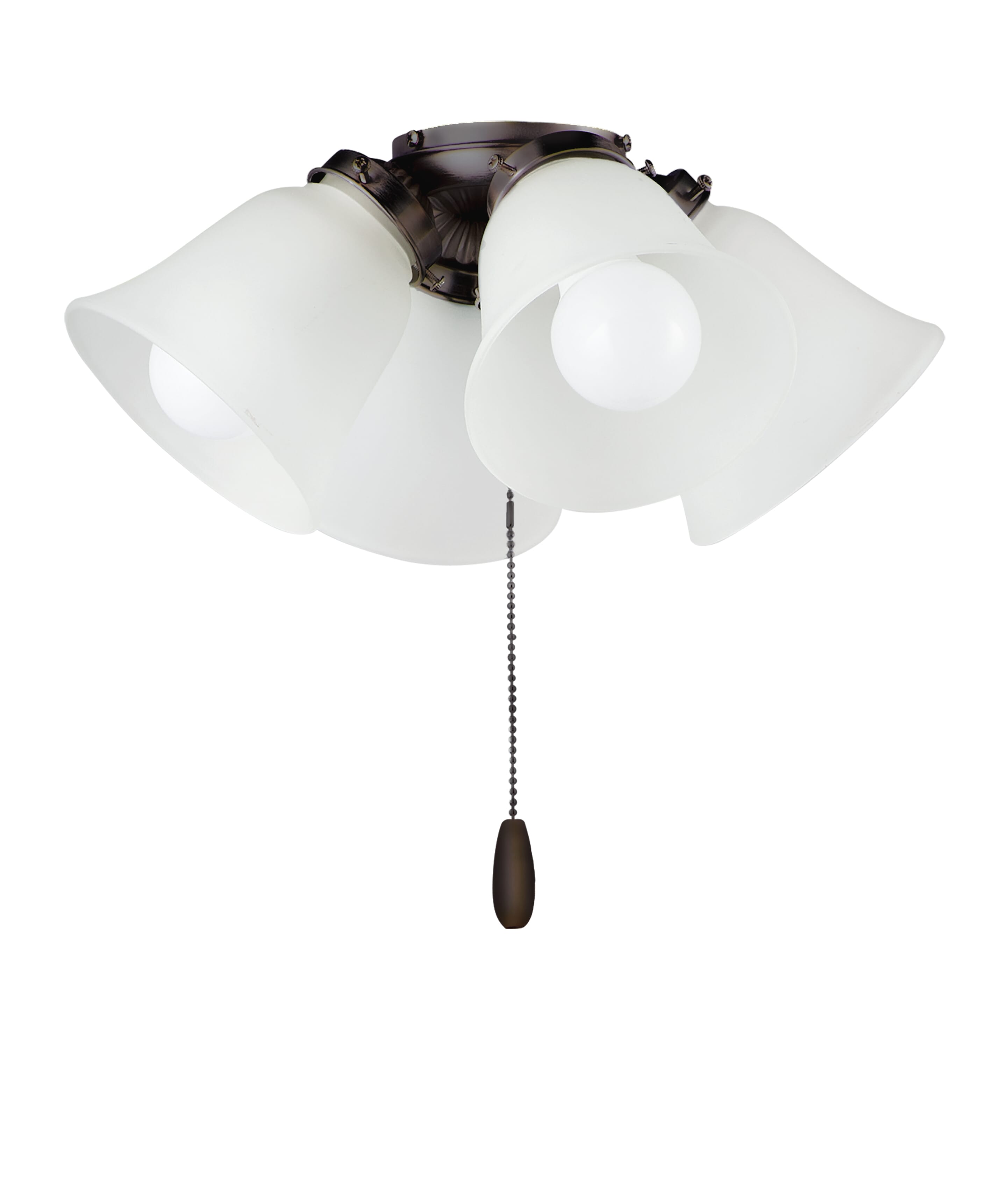 Maxim Basic-Max 4-Light Ceiling Fan Light Kit in Oil Rubbed Bronze - FKT210FTOI