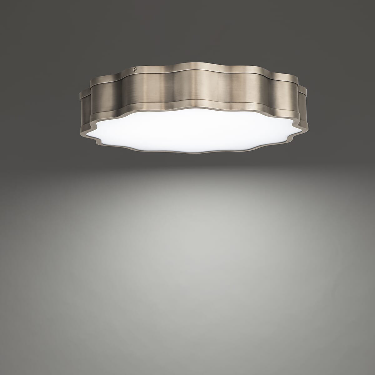 WAC Vaughan 3000K Ceiling Light in Brushed Nickel - FM-67116-BN