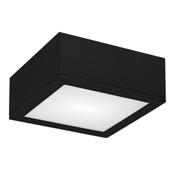 WAC Rubix 10" Indoor/Outdoor LED Flush Ceiling Light in Black WAC Rubix 10" Indoor/Outdoor LED Flush Ceiling Light in Black