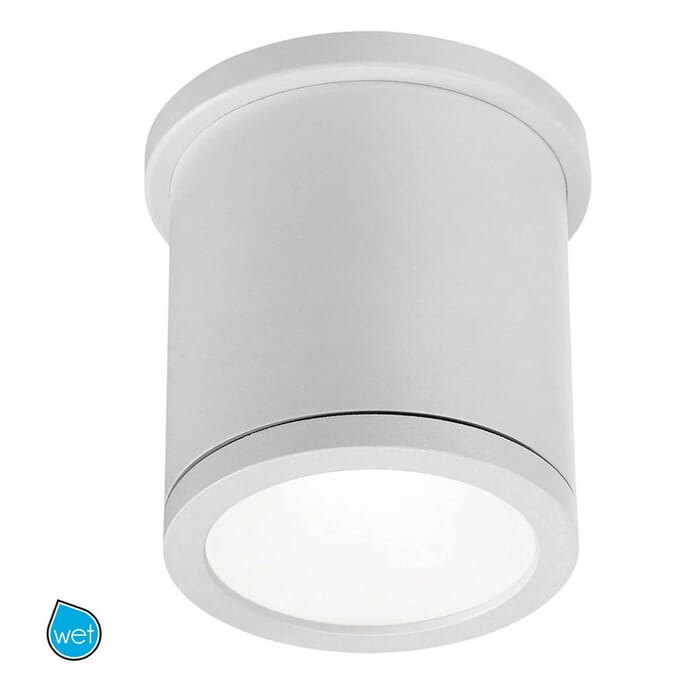 WAC Lighting 120V Tube 5" Indoor/Outdoor LED Flush Mount in White WAC Lighting 120V Tube 5" Indoor/Outdoor LED Flush Mount in White