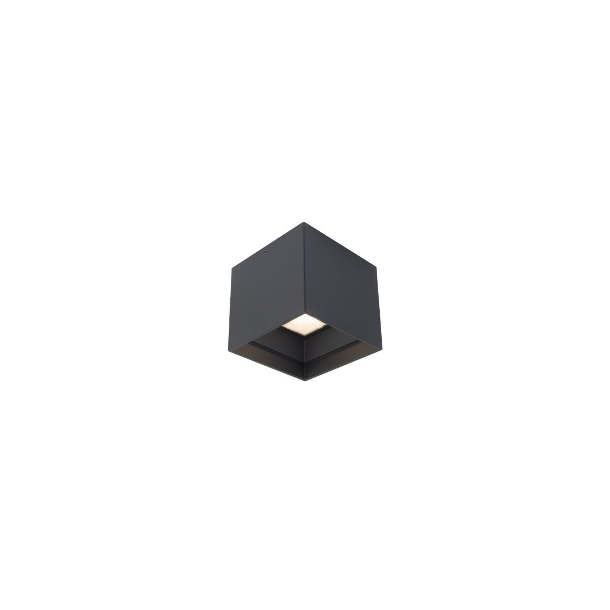 Black LED Outdoor Flush Mount from the Kube Collection