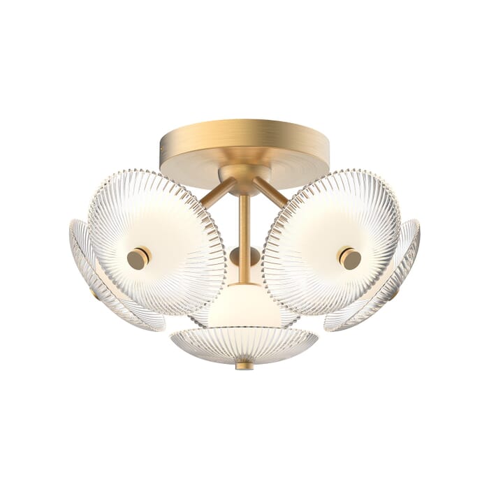 Hera LED Flush Mount in Brushed Gold Hera LED Flush Mount in Brushed Gold