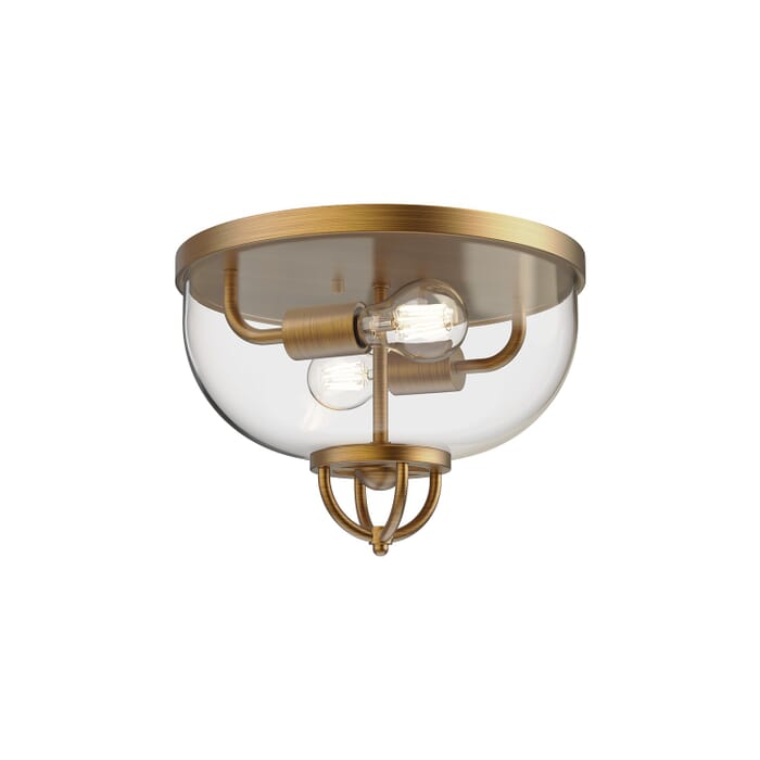 Lancaster 2-Light Flush Mount in Aged Gold Lancaster 2-Light Flush Mount in Aged Gold