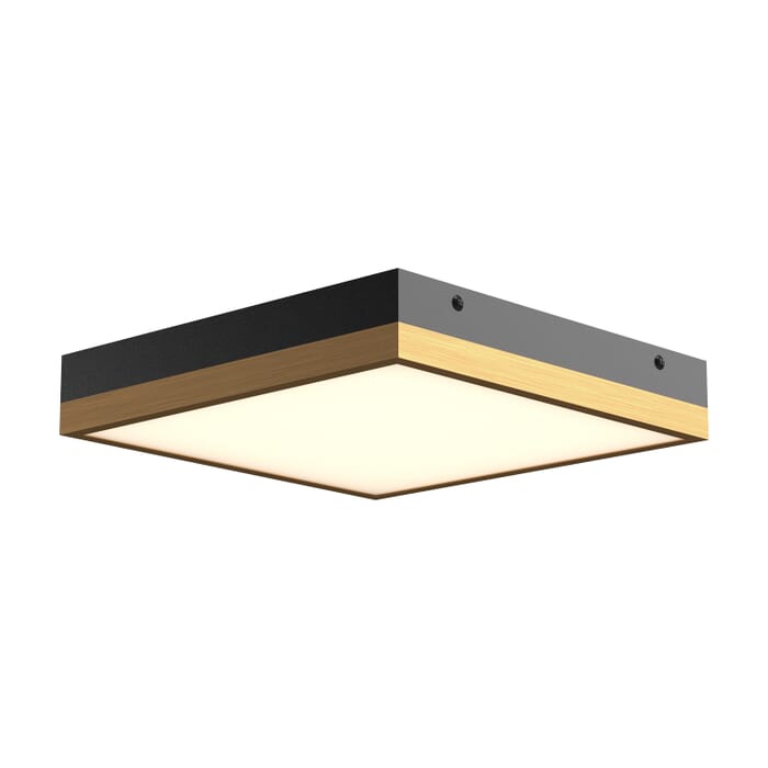 Sydney LED Flush Mount in Aged Gold with Matte Black Sydney LED Flush Mount in Aged Gold with Matte Black