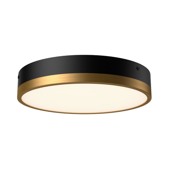 Adelaide LED Flush Mount in Aged Gold with Matte Black Adelaide LED Flush Mount in Aged Gold with Matte Black