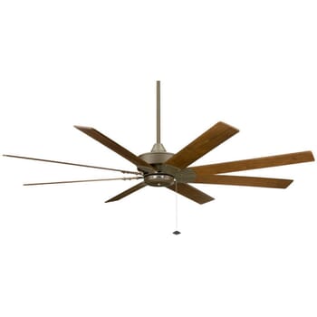 Fanimation 63" Levon Large Ceiling Fan in Oil Rubbed Bronze with Walnut Blades