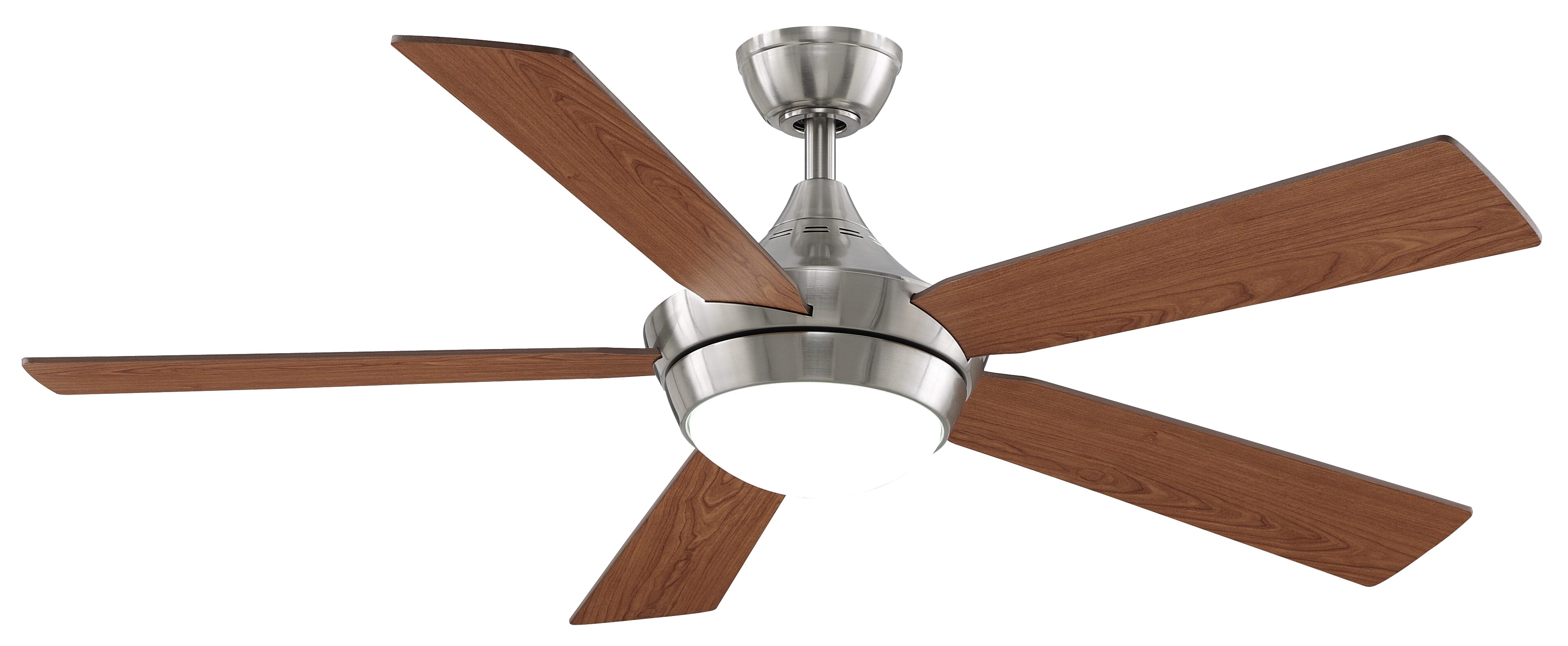 Fanimation Celano V2 52" LED Indoor Ceiling Fan in Brushed Nickel with Opal Frosted Glass - FP8062BBN