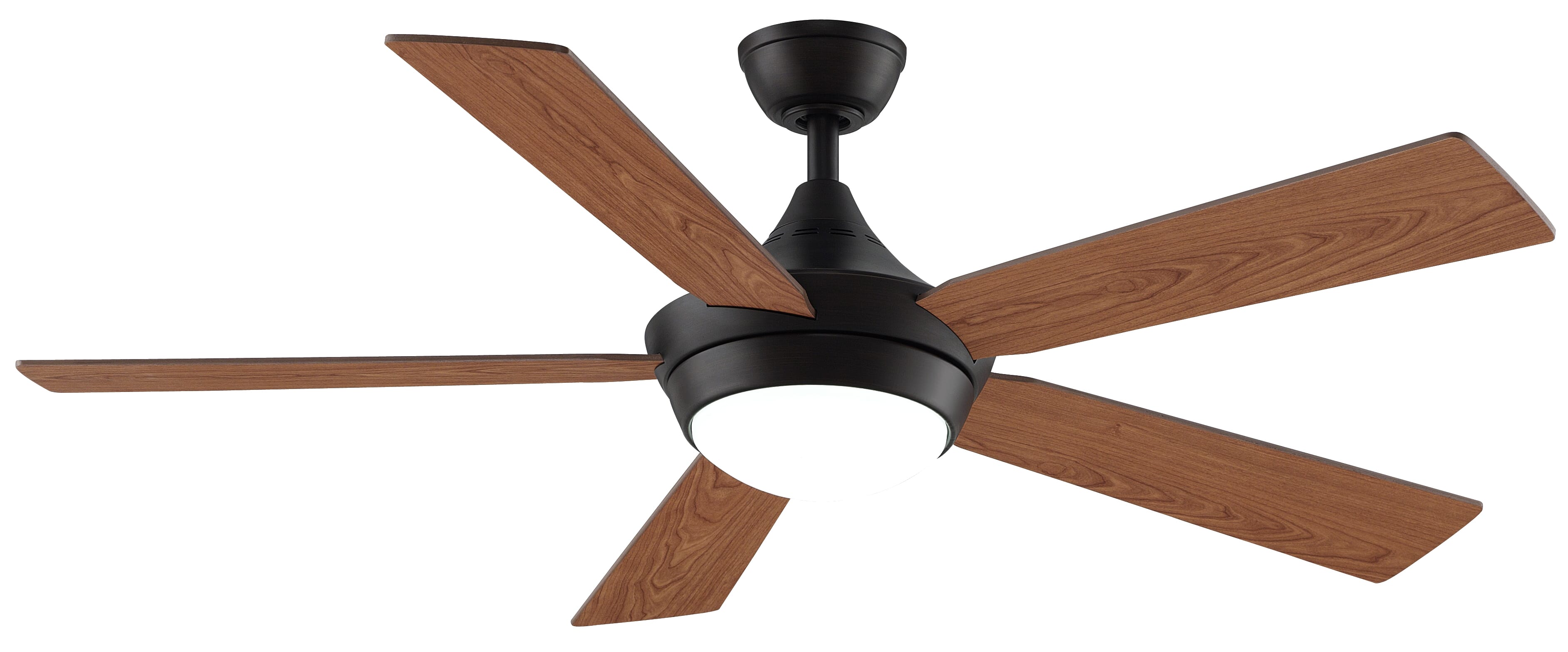 Fanimation Celano V2 52" LED Indoor Ceiling Fan in Dark Bronze with Opal Frosted Glass