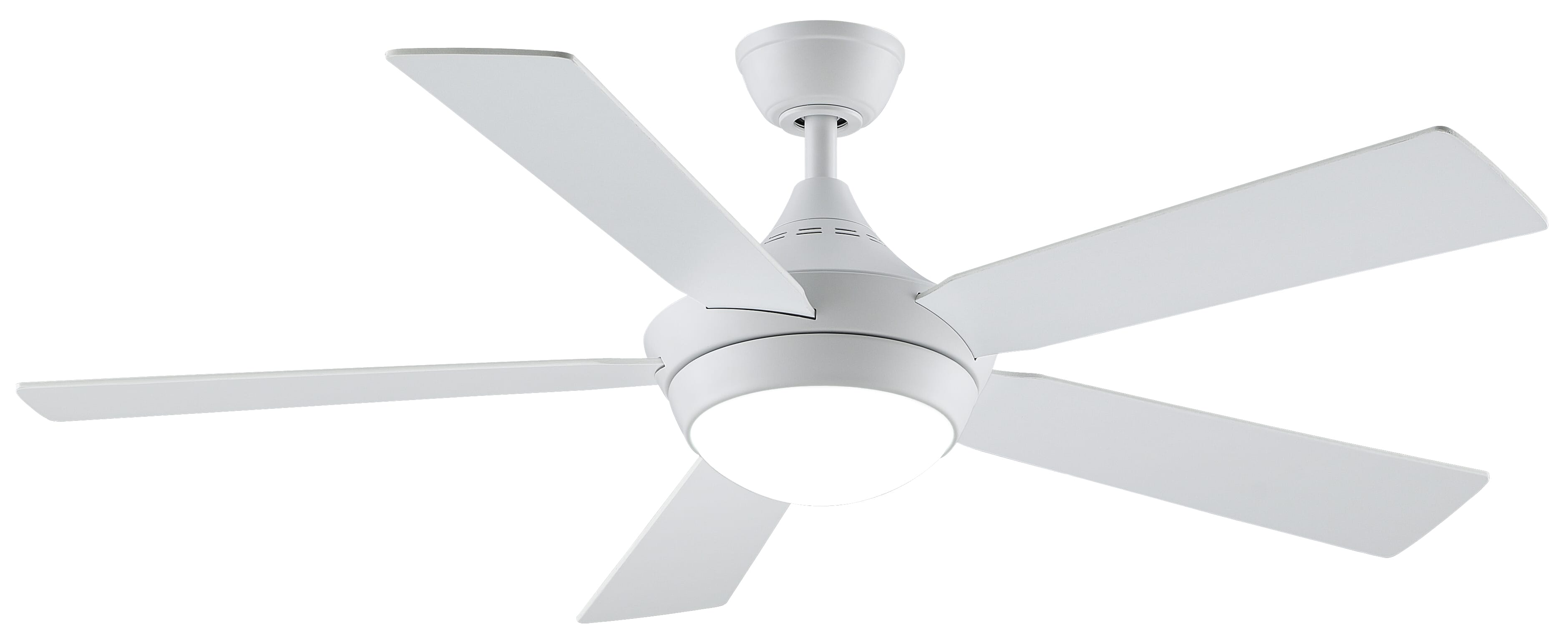 Fanimation Celano V2 52" LED Indoor Ceiling Fan in Matte White with Opal Frosted Glass - FP8062BMW