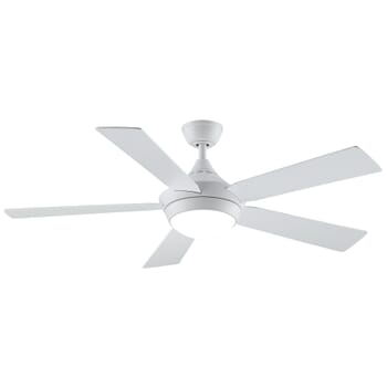 Fanimation Celano V2 52" LED Indoor Ceiling Fan in Matte White with Opal Frosted Glass