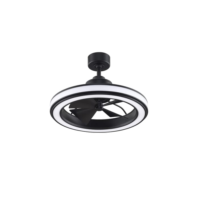 Fanimation Gleam 16" LED Indoor Ceiling Fan in Black with Opal Frosted Glass Fanimation Gleam 16" LED Indoor Ceiling Fan in Black with Opal Frosted Glass