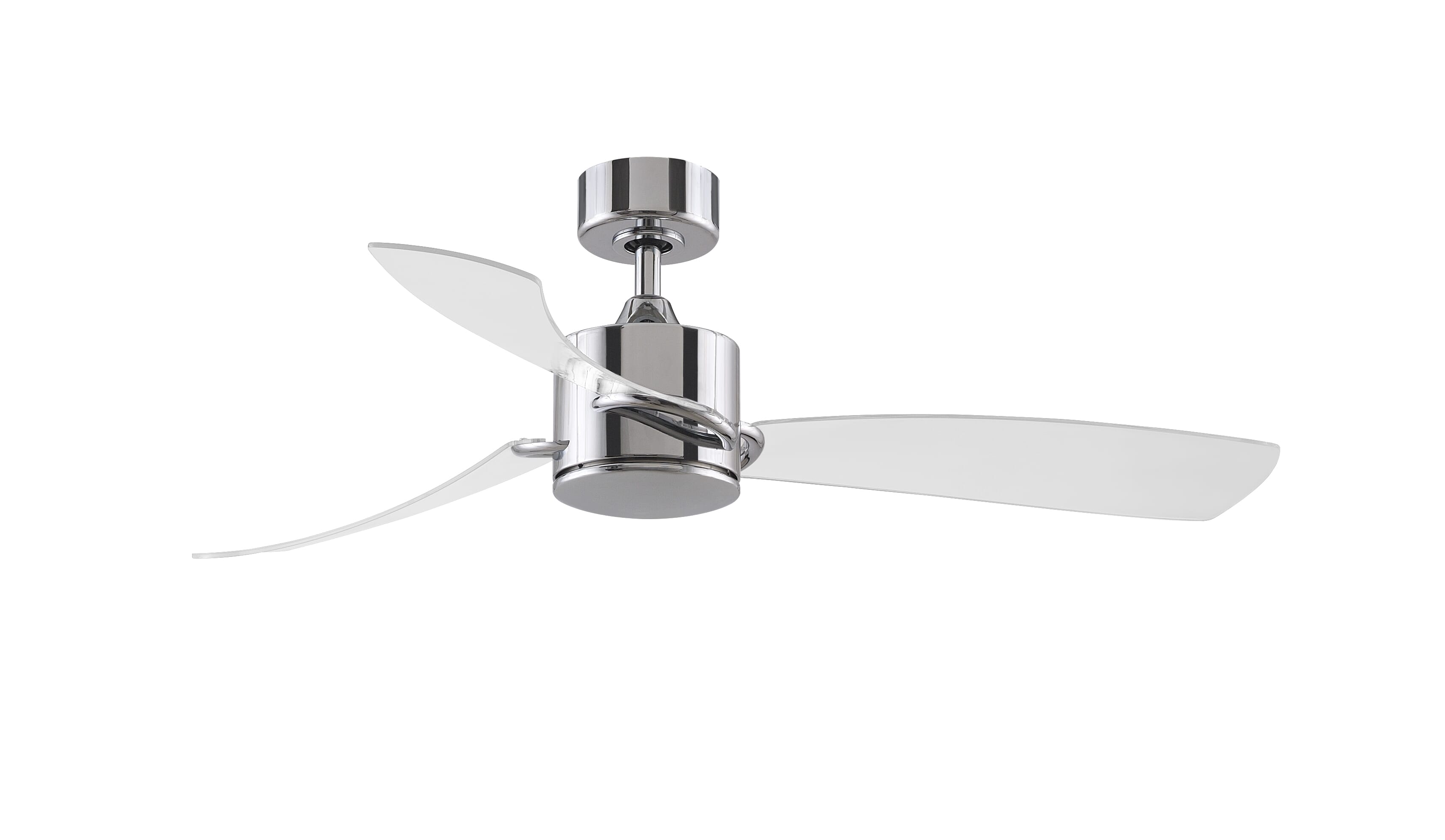 Fanimation SculptAire 52" LED Indoor Ceiling Fan in Chrome with Opal Frosted Glass