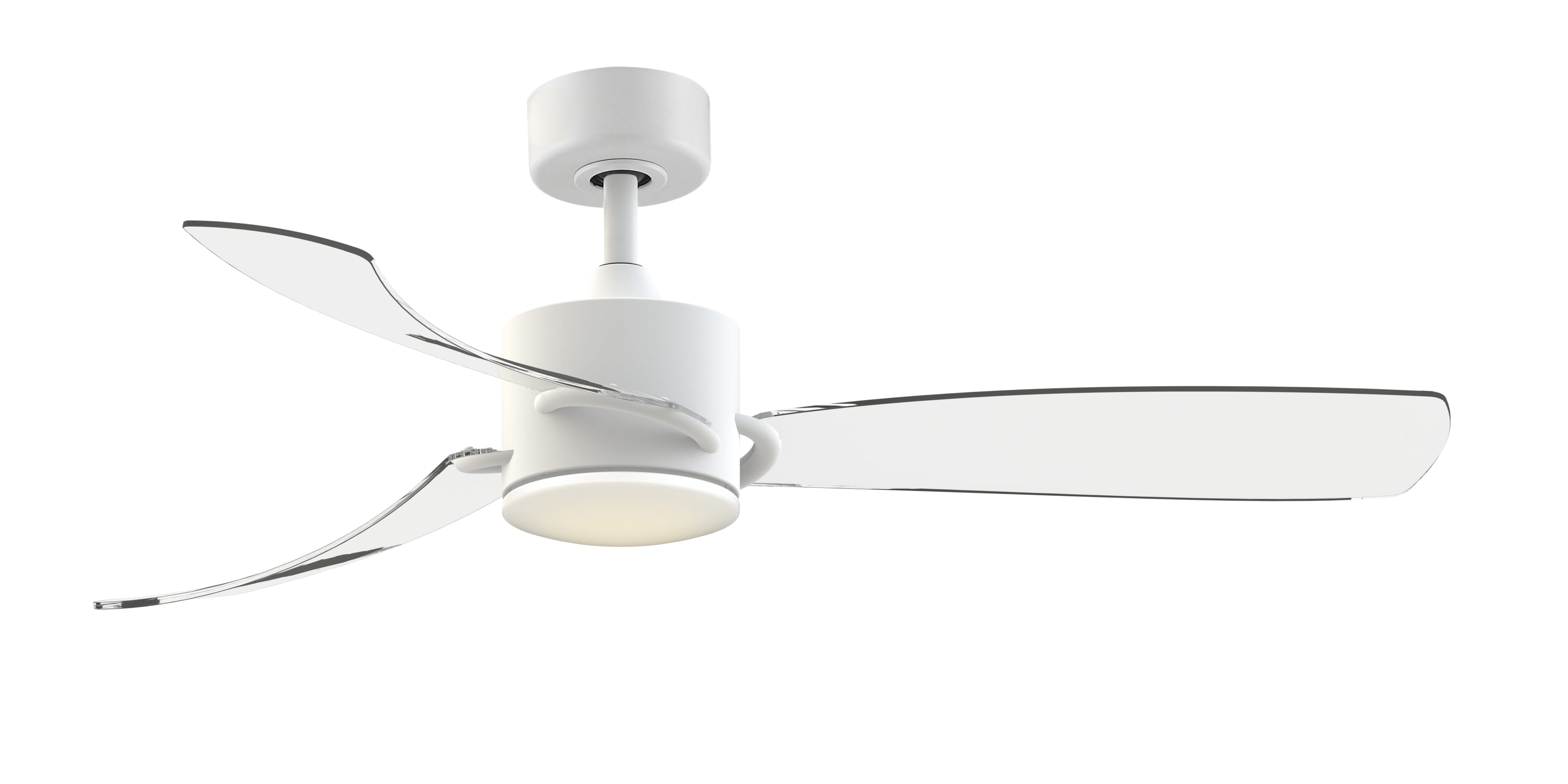 Fanimation SculptAire 52" LED Indoor Ceiling Fan in Matte White with Opal Frosted Glass