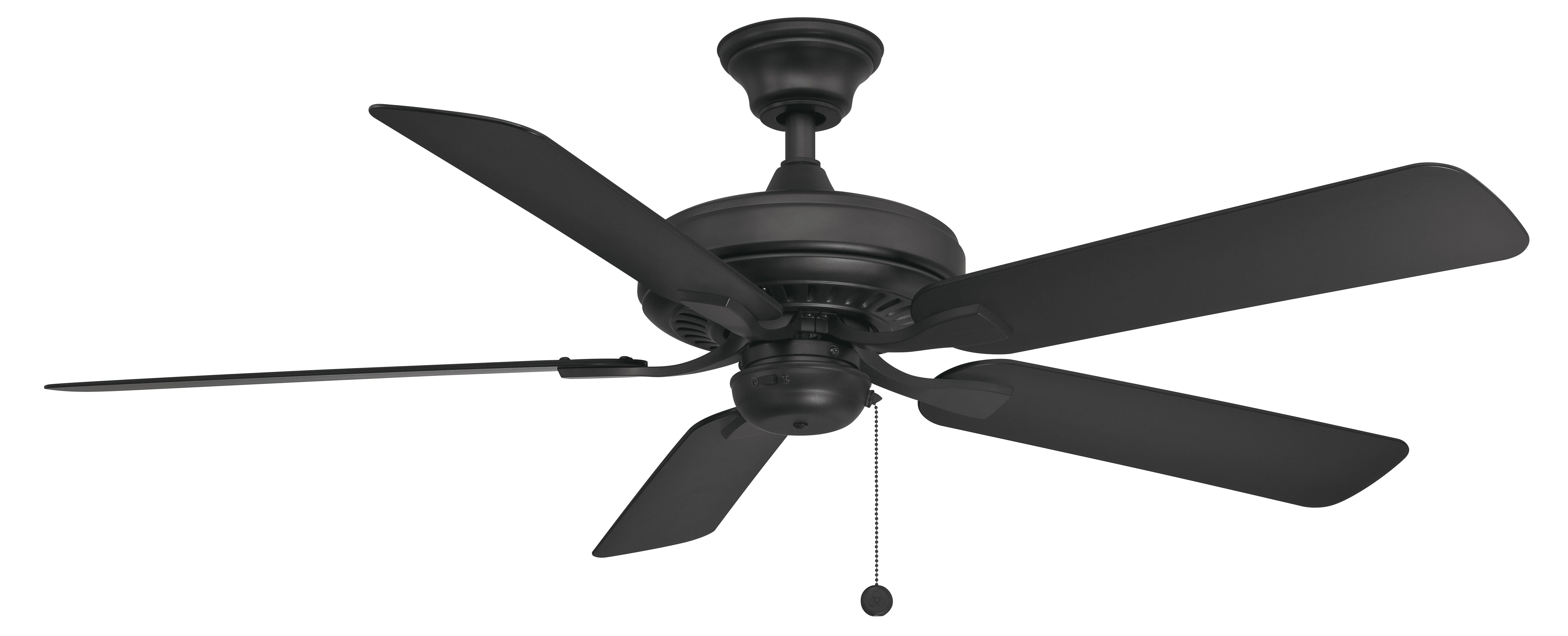 Fanimation Edgewood 52" Indoor/Outdoor Ceiling Fan in Black