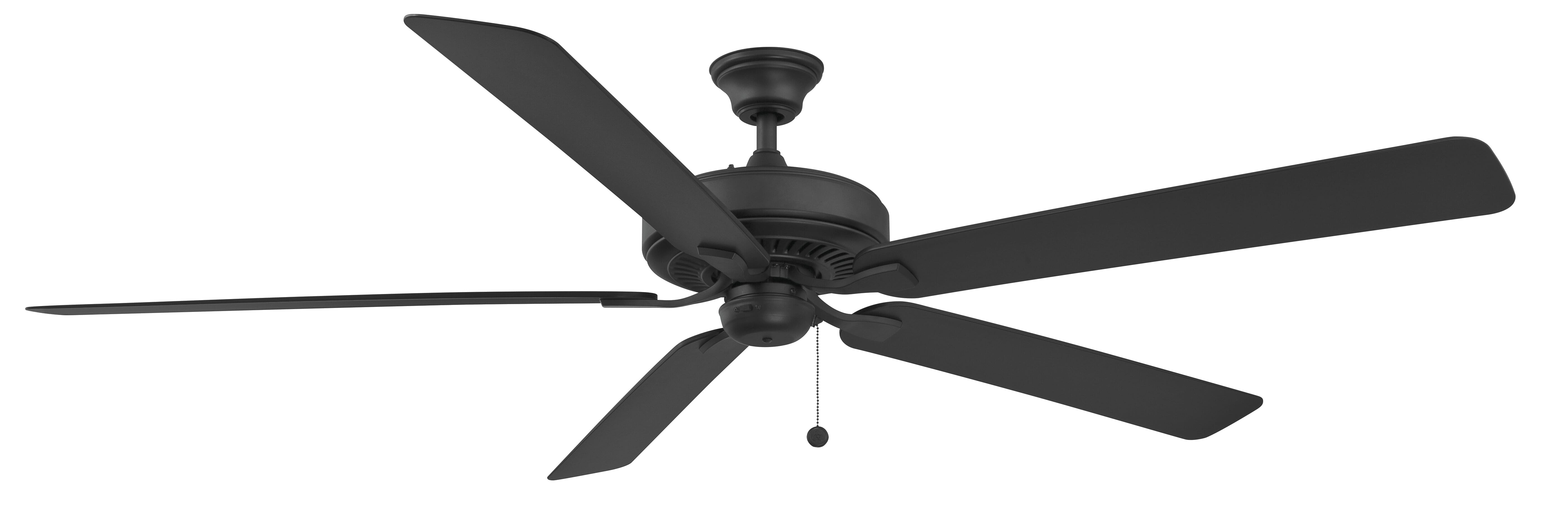 Fanimation Edgewood 72" Indoor/Outdoor Ceiling Fan in Black