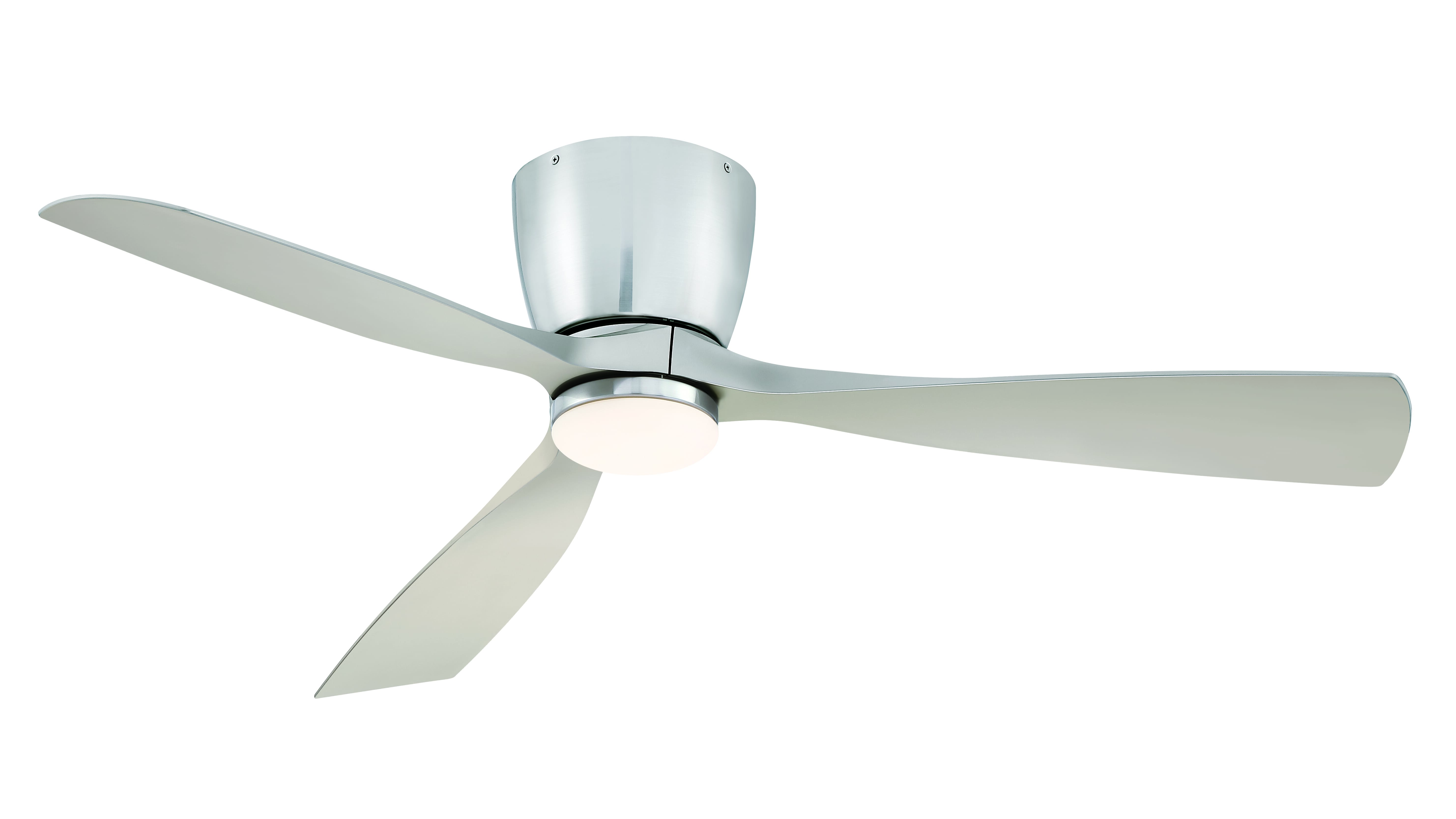 Fanimation Klinch 52" LED Indoor Ceiling Fan in Brushed Nickel with Opal Frosted Glass