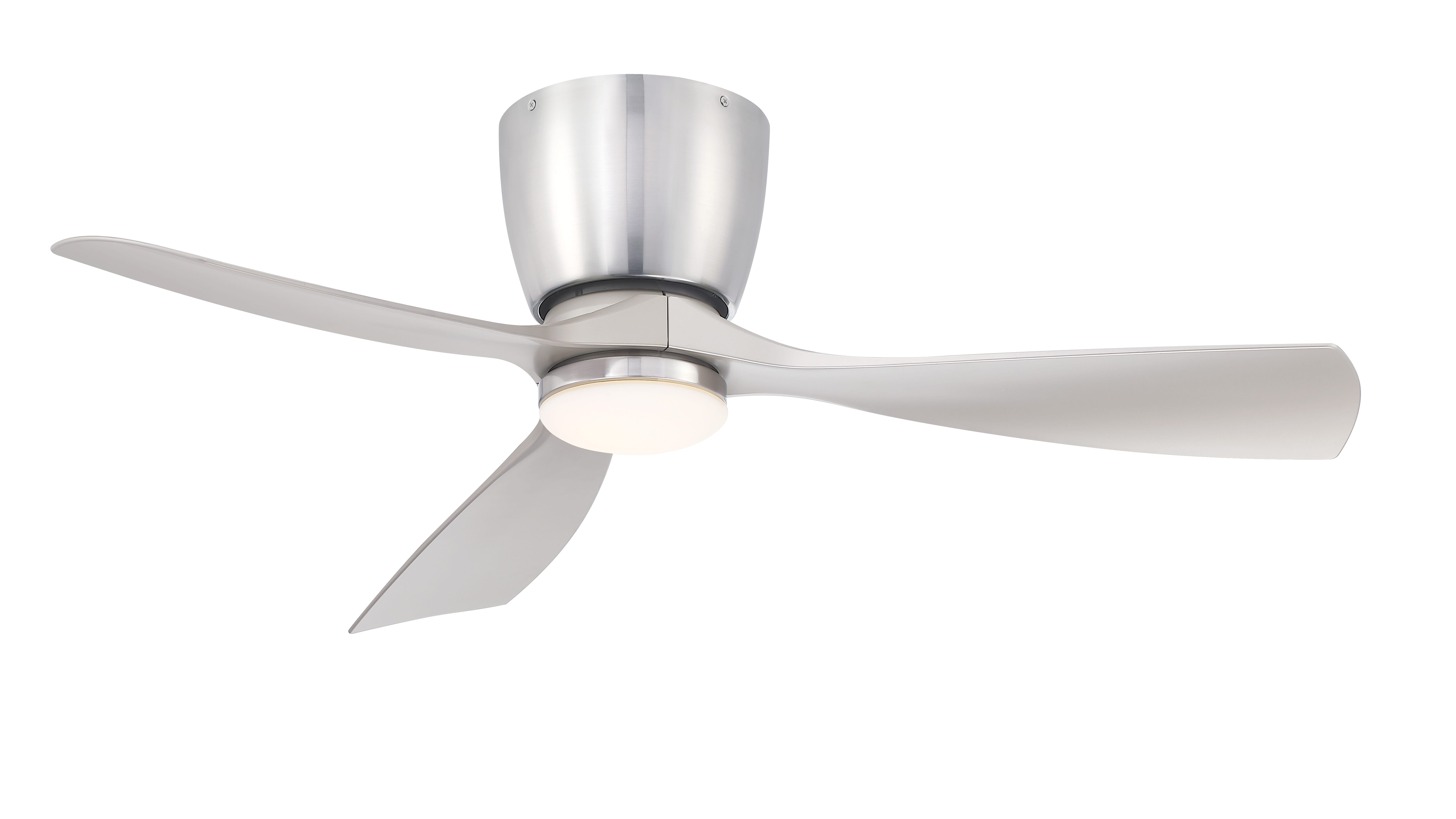 Fanimation Klinch 44"" LED Indoor Ceiling Fan in Brushed Nickel with Opal Frosted Glass -  FPS7681BN