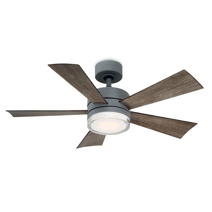 Modern Forms Wynd 42"" Indoor/Outdoor Ceiling Fan in Graphite -  FR-W1801-42L27GHWG