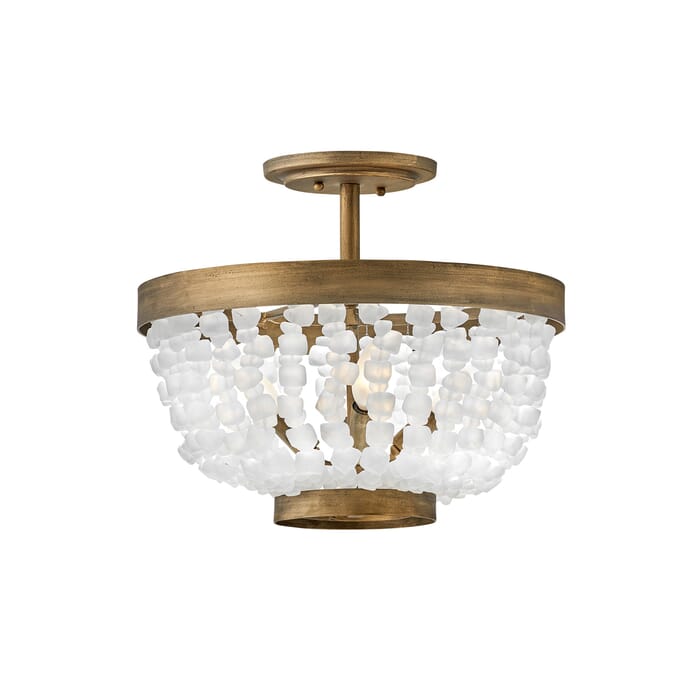 Fredrick Ramond Dune 4-Light Foyer Light in Burnished Gold Fredrick Ramond Dune 4-Light Foyer Light in Burnished Gold
