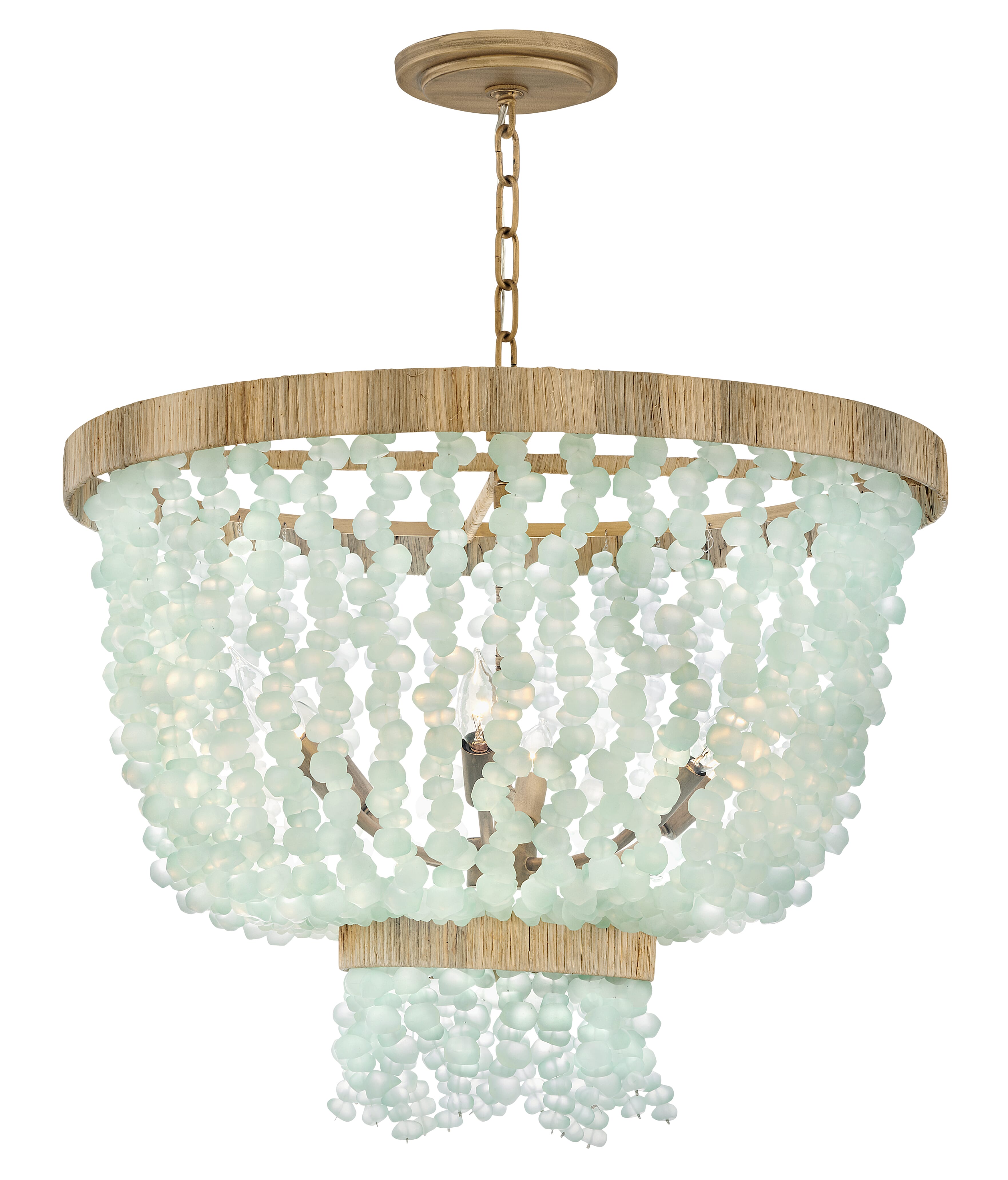 Burnished Gold LED Pendant from the Dune Collection