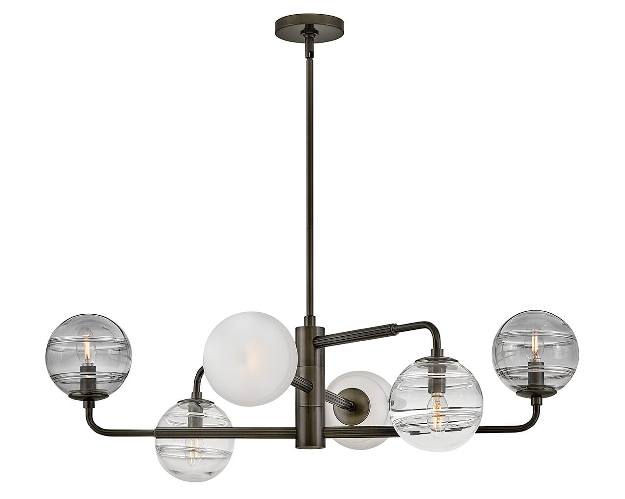 Black Oxide LED Chandelier from the Oberon Collection