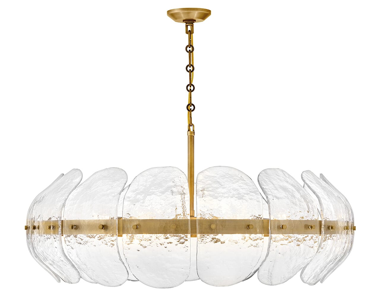 Heritage Brass LED Chandelier from the Lillia Collection