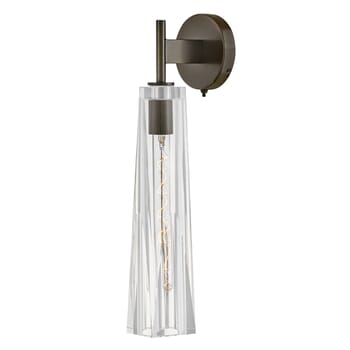 Fredrick Ramond Cosette 1-Light Wall Sconce In Black Oxide With Clear Glass