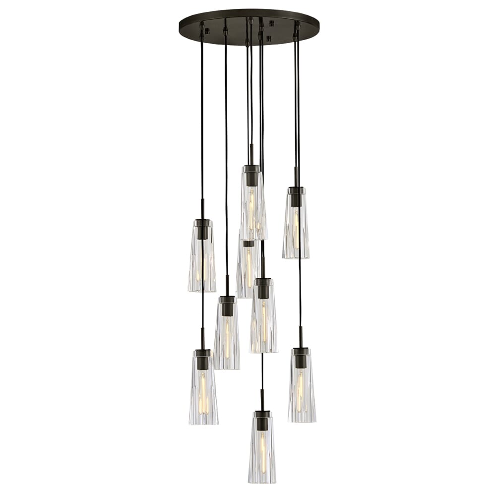Black Oxide LED Pendant from the Cosette Collection