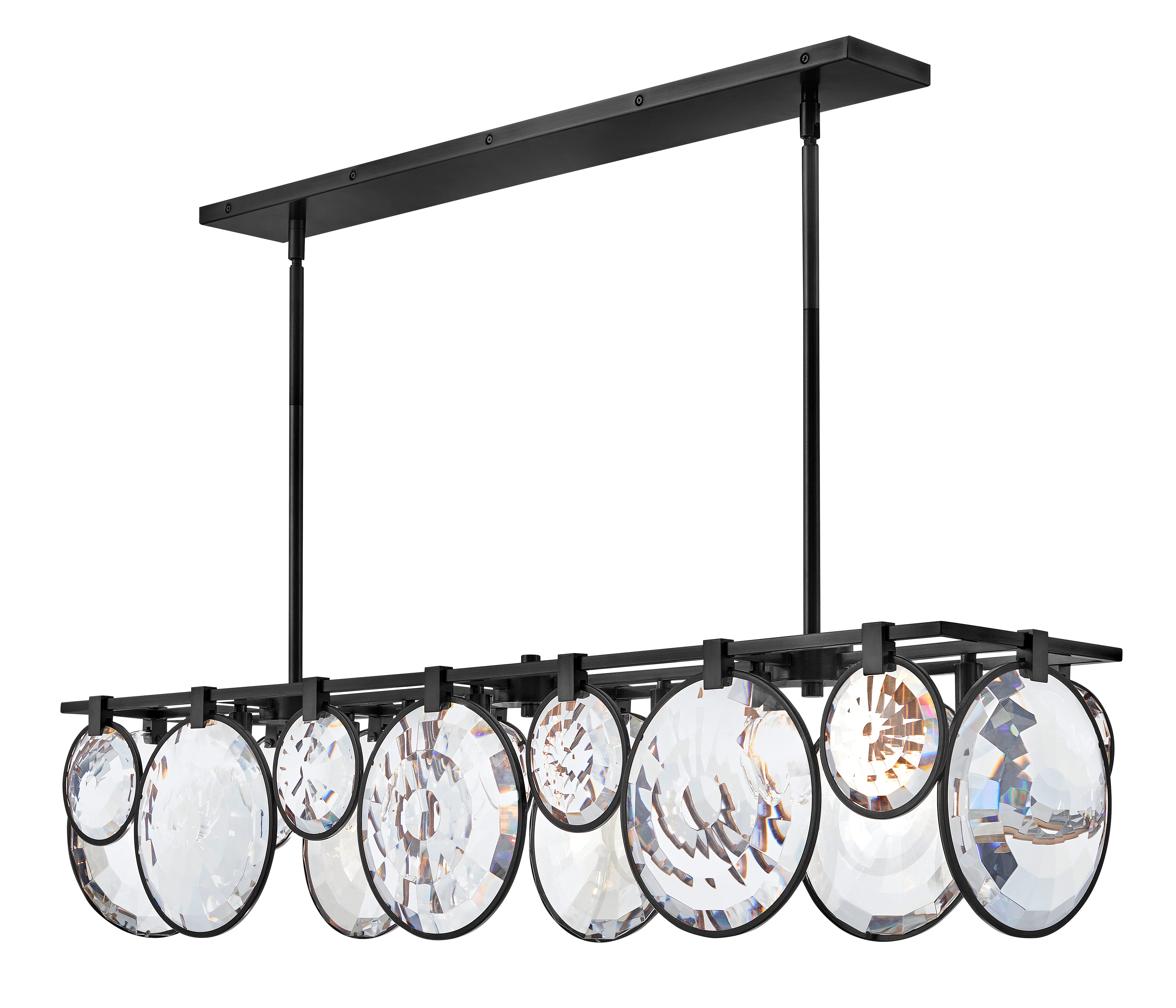 Fredrick Ramond Nala 8-Light Linear Chandelier In Black*