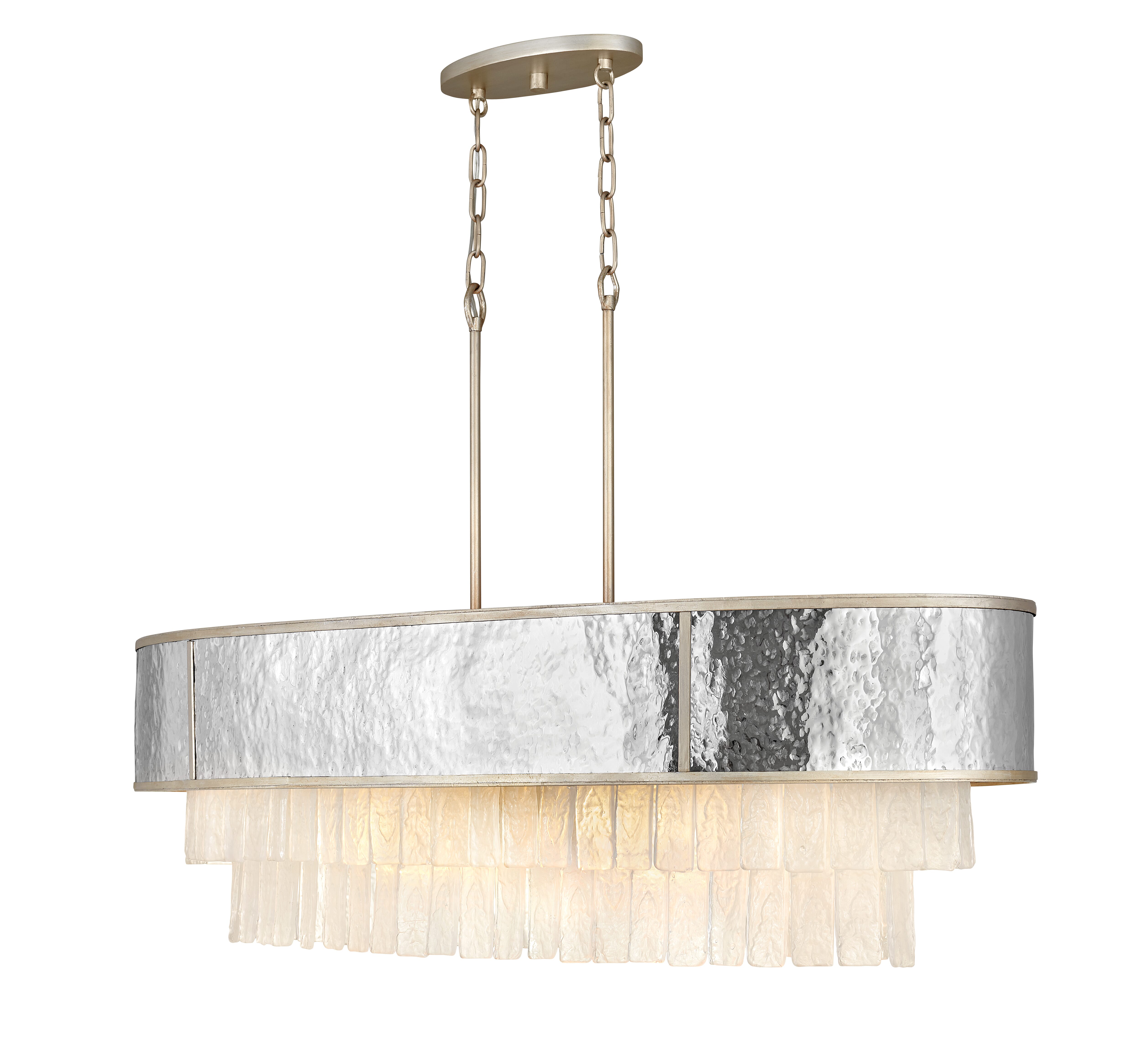 Champagne Gold LED Linear Chandelier from the Reverie Collection