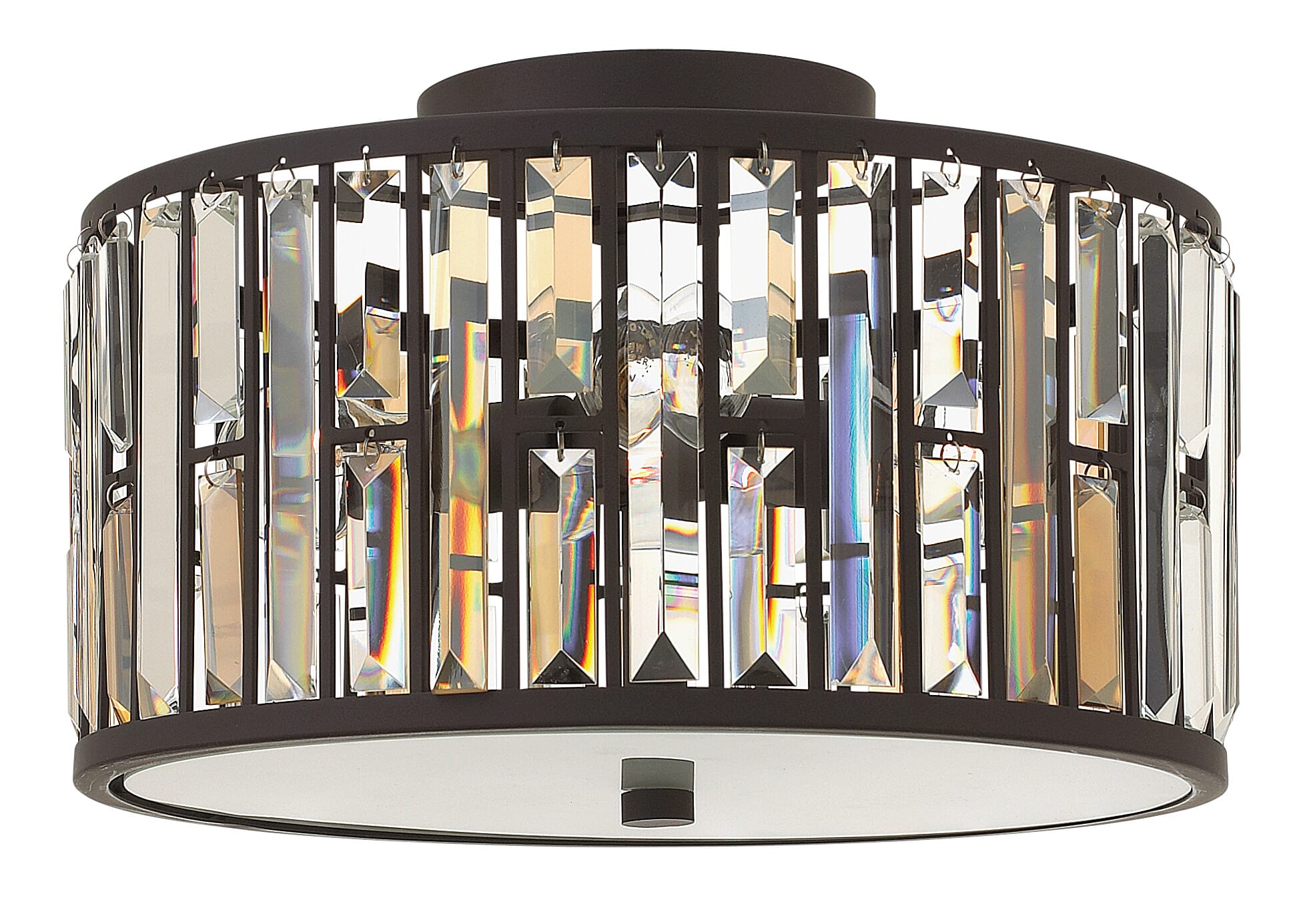 Vintage Bronze LED Flush Mount from the Gemma Collection